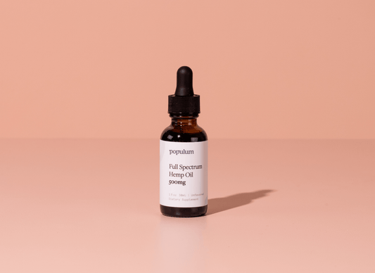 Unflavored Full-Spectrum CBD Oil (500mg) Populum